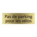 Pas de parking pour les vélos