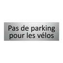 Pas de parking pour les vélos