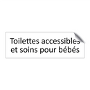 Toilettes accessibles et soins pour bébés