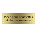 Pièce pour poussettes et chaises roulantes