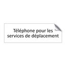 Téléphone pour les services de déplacement