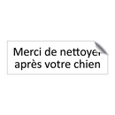 Merci de nettoyer après votre chien