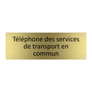 Téléphone des services de transport en commun