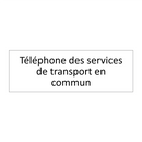 Téléphone des services de transport en commun