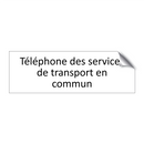 Téléphone des services de transport en commun