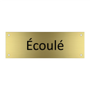 écoulé