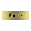 épuisé