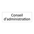 Conseil d'administration