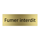 Fumer interdit