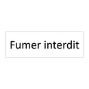 Fumer interdit