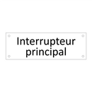 Interrupteur principal