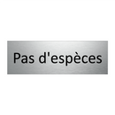 Pas d'espèces