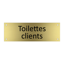 Toilettes clients