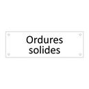 ordures solides