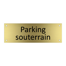 Parking souterrain