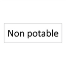 Non potable