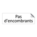 Pas d'encombrants