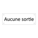 Aucune sortie