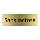 Sans lactose