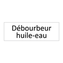 Débourbeur huile-eau