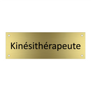 Kinésithérapeute & Kinésithérapeute & Kinésithérapeute