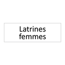 Latrines femmes