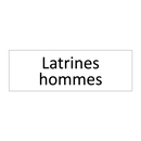 Latrines hommes