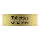 Toilettes séparées