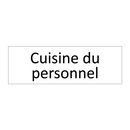Cuisine du personnel