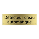 Détecteur d'eau automatique