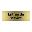 Entrée de service