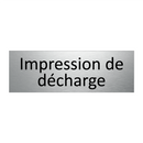 Impression de décharge
