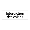 Interdiction des chiens