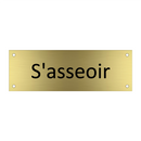 S'asseoir & S'asseoir & S'asseoir