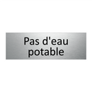 Pas d'eau potable