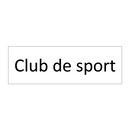 Club de sport