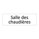 Salle des chaudières