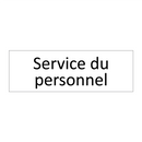 Service du personnel