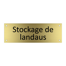 Stockage de landaus