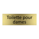 Toilette pour dames