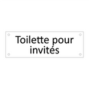 Toilette pour invités