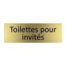 Toilettes pour invités