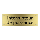 Interrupteur de puissance