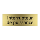 Interrupteur de puissance