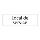 Local de service