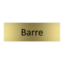 Barre & Barre & Barre