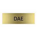 DAE & DAE & DAE & DAE & DAE & DAE