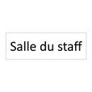 Salle du staff