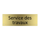 Service des travaux