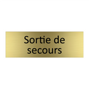 Sortie de secours
